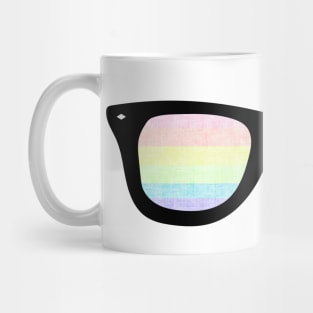 Pastel Pride Flag Sun Glasses Design Mug